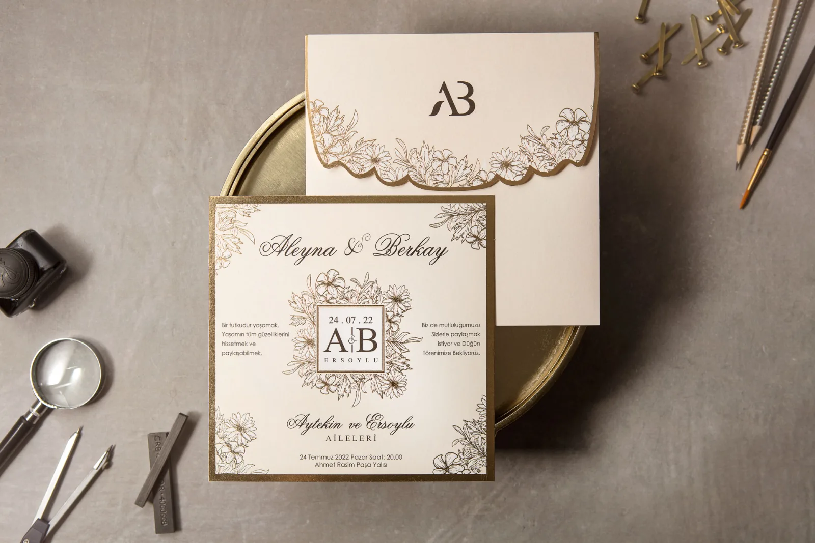 Wedding Davetiye - 8413
